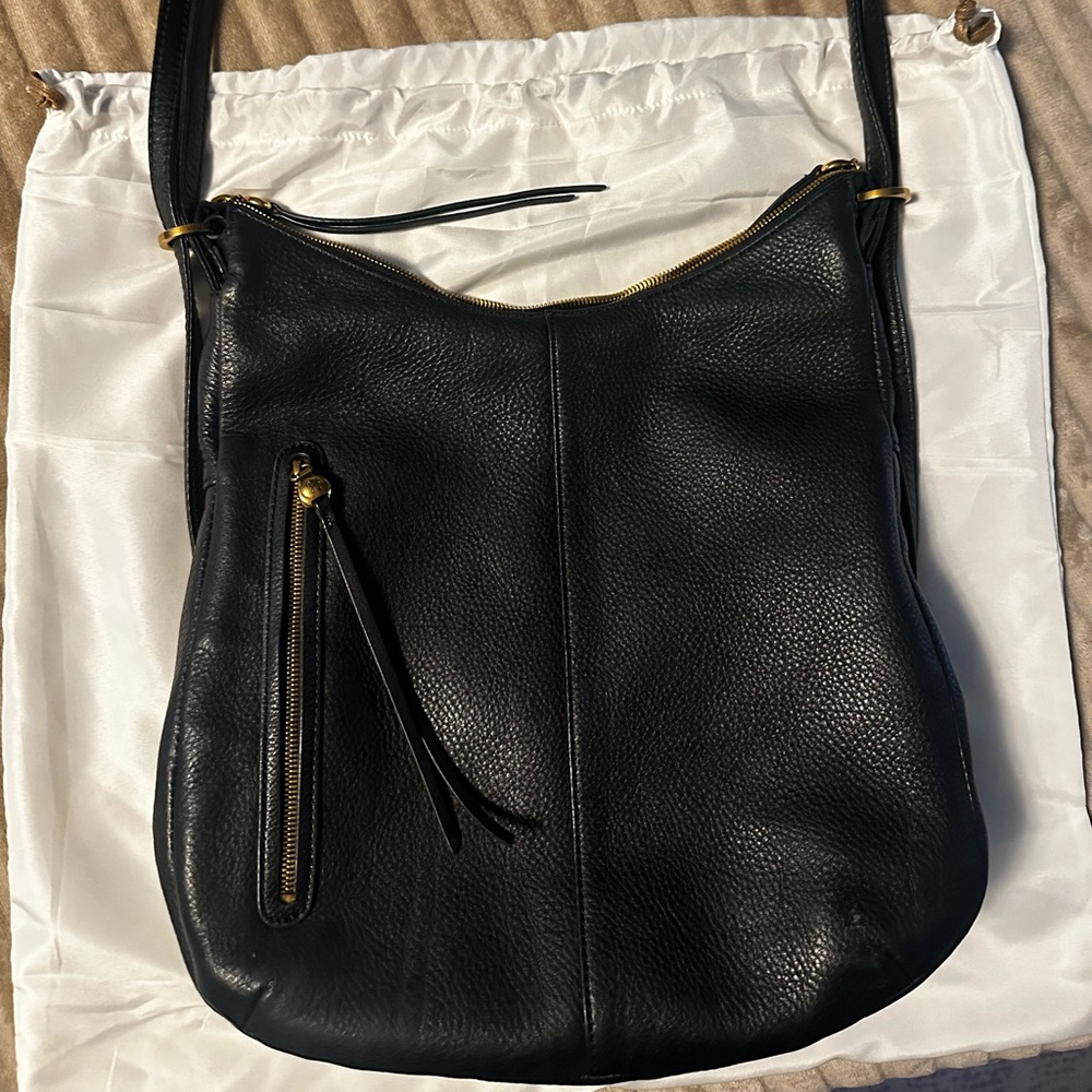 HOBO Black Leather Hobo Bag